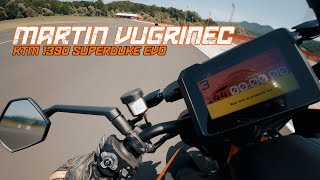 MARTIN VUGRINEC ONBOARD  KTM 1390 SUPERDUKE EVO  MAROF TRACK [upl. by Derayne]