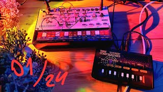 Ambient Drone  Jamuary 01  Korg Volca Modular and Korg Monotron Delay [upl. by Cheyne]