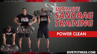 How To Perform Ultimate Sandbag Power Cleans Correctly [upl. by Schroder]