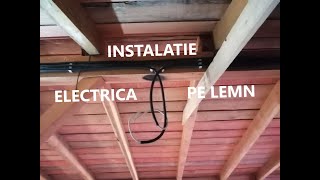 Instalatie electrica executata intrun pod mansardat din lemn [upl. by Jotham]