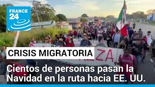 Sin documentos y lejos de la regularización una nueva caravana migrante viaja hacia EE UU [upl. by Annaitsirhc]