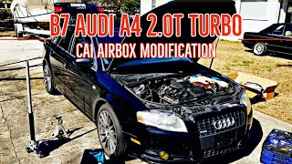 B7 Audi A4 20T Intake Modification CAI [upl. by Brendan321]