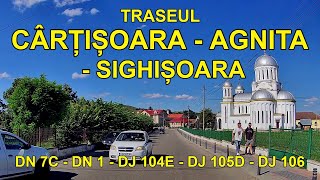 Traseul Cartisoara  Sasaus  Agnita  Sighișoara  Calatorie in Transilvania  Romania 🇷🇴driving [upl. by Lola]