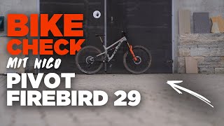 Bike Check mit Nico  Pivot Firebird 29  Bike Talk 2  Jonas Heidl [upl. by Leid]