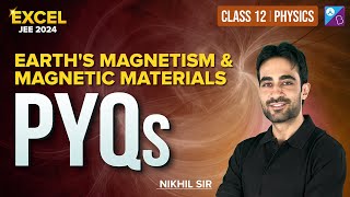 Magnetic Materials and Earths Magnetism  PYQs  JEE Main 2024  Nikhil Sir [upl. by Goran]