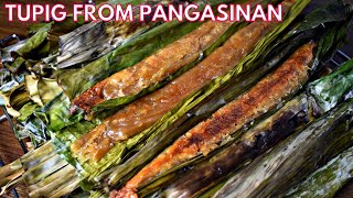 Tupig from Pangasinan  Glutinous Rice Flour With Coconut Strips  Pan and Oven Baked Method [upl. by Suu]