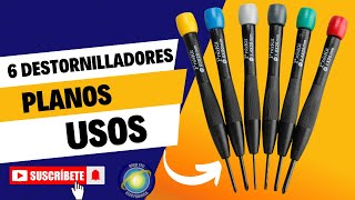 Usos de Destornilladores Perilleros Planos 6u Proskit 8pk2062 [upl. by Jedediah]