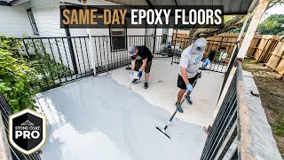 Single Day Epoxy Floor Coating  Stone Coat PRO Flake Flooring System [upl. by Keelia]