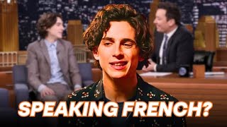 quotTimothee Chalamet Speaking Frenchquot [upl. by Bergquist]