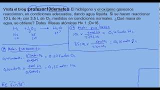 Reacciones químicas estequiometria reactivo limitante 01 [upl. by Aicella59]