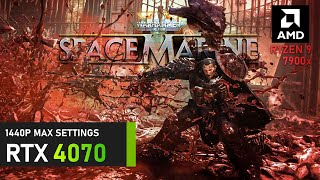 Warhammer 40000 Space Marine 2  RTX 4070  Ryzen 9 7900x  Benchmark 1440P [upl. by Jerrilyn]