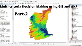 Stepbystep Procedure of Multicriteria Decision Making MCDM analysis using GIS and AHP  Part 2 [upl. by Larimor]