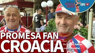 Mundial 2018  La promesa loca de un aficionado si Croacia sale campeón  Diario AS [upl. by Atiuqa]