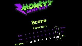 Can you beat my high score at Monty Golf  Five Nights at Freddys Security Breach [upl. by Iene325]