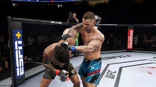 UFC 269  Charles Oliveira vs Dustin Poirier  UFC Lightweight Title Bout Full Highlights  UFC 4 [upl. by Gunn]