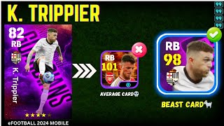 EPoint K TRIPPIER BEST TRAINING GUIDE🤩🔥💯  Trippier Efootball 24  Efootball 2024 Mobile [upl. by Bortz]