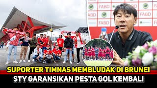 LAUTAN MERAH PUTIH DI BRUNEI Suporter Timnas sampai dpt bantuanSTY jalani tandang rasa Kandang [upl. by Av]