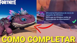 COMO COMPLETAR A MISSÃƒO SECRETA DOS KLIMBOS  FORTNITE [upl. by Yc]