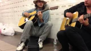 Jared Leto playing The Kill in an NYC subway station [upl. by Doehne]