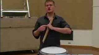 How to Play the Snare Drum  Set Position amp Body Posture on a Marching Snare Drum [upl. by Ahsel]