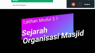 MANAJEMEN KEMASJIDAN  31 Sejarah Organisasi Masjid Pintar Kemenag [upl. by Annoet]