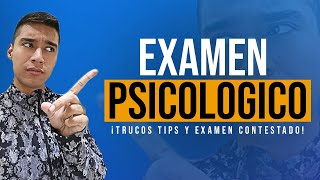 Guía EXAMEN PSICOLÓGICO  ¡Solo así lo pasarás [upl. by Stilwell488]