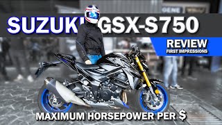 Suzuki GSXS750 Review  THE LEGENDARY ENGINE IN A NEW PACKAGE [upl. by Nemhauser367]