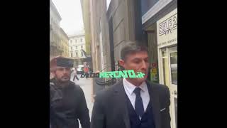 Zanetti ignora le domande sul caso della Curva Nord dellInter [upl. by Kappel]