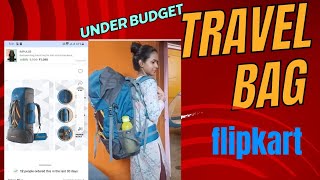 The best budget travel bag🎒😱 bag review 😎😎 flipkart [upl. by Alaikim]