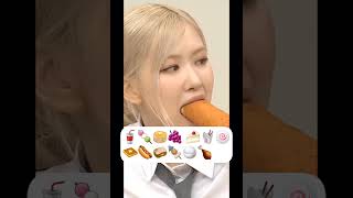 Rose Eating Fancam ✅️ justforfun blackpink [upl. by Enomar]