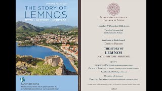 Book Launch The Story of Lemnos Myth  History  Heritage Ed Dimitris Plantzos NKUA [upl. by Ativel]