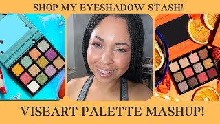 Using my Viseart Eyeshadow Palettes PALETTE MASHUP WITH LOC MAIDEN [upl. by Ethben719]