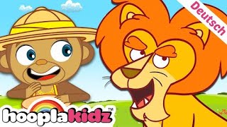 Jungle Song  Das Dschungellied 🌴 Mehr Lieder für Kinder von HooplaKidz Deutsch [upl. by Rafiq]