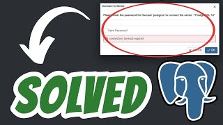Connection timeout expired PostgreSQL PgAdmin 4 SOLVED [upl. by Analram]
