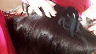 Fast Aggressive Dandruff Scratching  Random Parting  Scalp Check [upl. by Patti912]