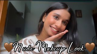 Nude Makeup Look  Basic Makeup  using products under ₹500🤎 [upl. by Celeski72]