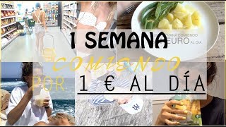 1 SEMANA COMIENDO POR 1€ AL DÍA [upl. by Blount731]