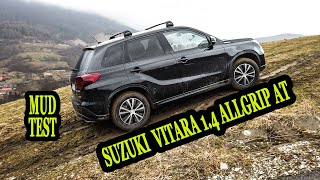 Suzuki New Vitara 14 Boosterjet AT Allgrip Mud Test 1  slow climb  winter tires [upl. by Yelsek]