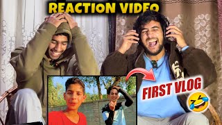 Reacting on our 5 Year old vlog😍 Our first vlog 🤣 [upl. by Gayelord]