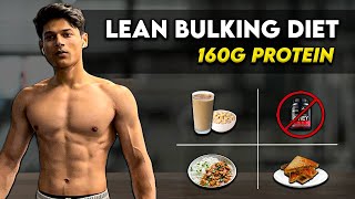 Lowest Budget Lean Bulking Diet  160g Protein  2500 Calories No Supplement [upl. by Rhyner]