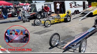 Cacklefest 2023  Vintage Nitro Dragsters Fire Up at the LA Roadster Show [upl. by Shriner499]