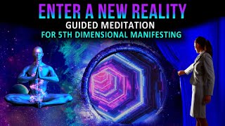 Law of Attraction Meditation for 5th Dimension Manifesting amp Raising Your Vibration Guided [upl. by Nesmat]