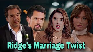 Ridge’s marriage Twist Steffy’s Weird Feeling New Twist The Bold and the Beautiful Breaking News [upl. by Gothard]