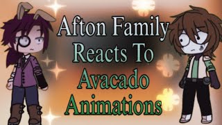 Afton Family Reacts To Avocado Animation Minecraft Creeper Gacha Club [upl. by Hilten]