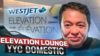 CALGARY INTERNATIONAL AIRPORT YYC  WESTJET ELEVATION DOMESTIC LOUNGE REVIEW [upl. by Yve]