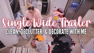 EXTREME MOBILE HOME CLEAN WITH ME  clean  declutter  mobile home decorate  DEEP CLEANING SERIES [upl. by Martens549]