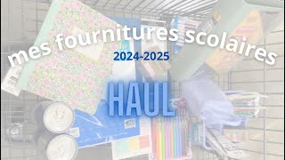 mes FOURNITURES SCOLAIRES pour la rentrée 20242025 haul 📚 [upl. by Adiol]