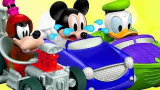 Roadster Racers Mickey Mouse Shorts 👦 Mickey and the Roadster Racers Toys CHANGE COLOR learn colors [upl. by Corsiglia]