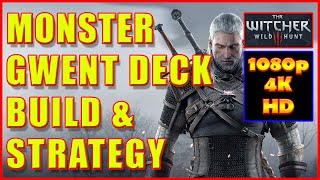 Witcher 3  Monster Gwent Deck Build Strategy  4K Ultra HD [upl. by Alten]