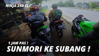 SUNMORI KE SUBANG   Ninja 250 SL [upl. by Meyers]